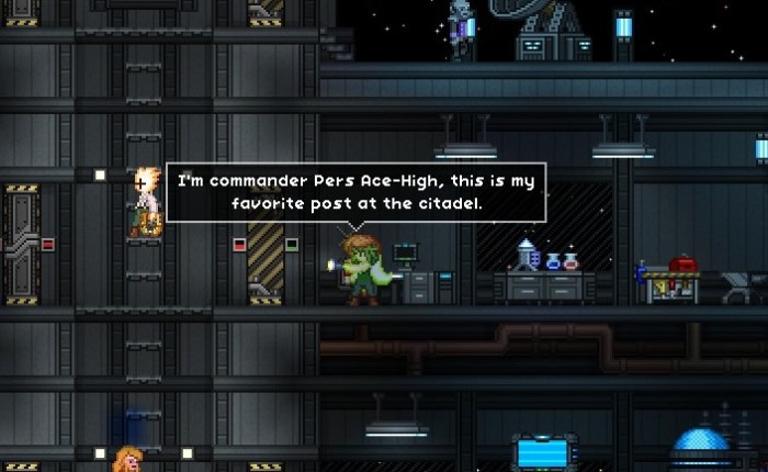 Exploring and questing in an improved Starbound.